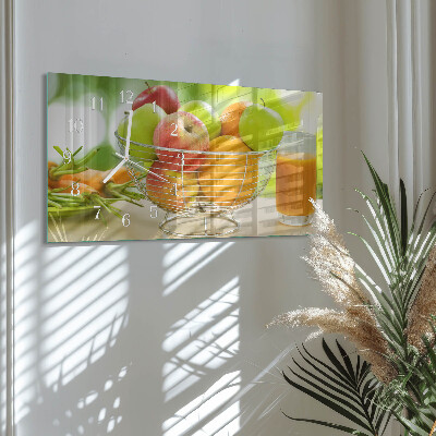Horloge murale horizontale Fruits et nectar