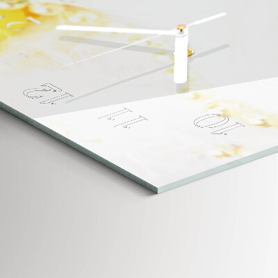 Horloge murale horizontale Fleur