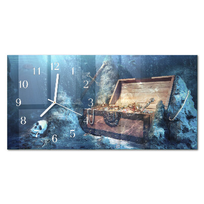 Horloge murale horizontale Objets de valeur engloutis