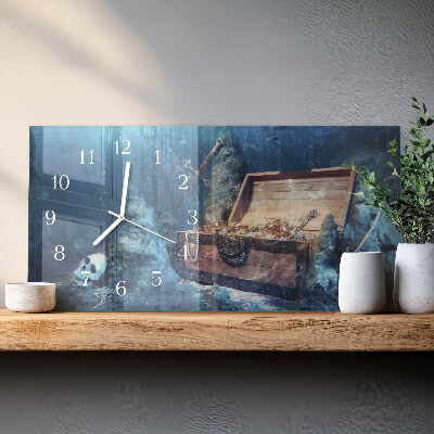 Horloge murale horizontale Objets de valeur engloutis