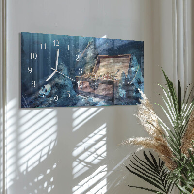 Horloge murale horizontale Objets de valeur engloutis