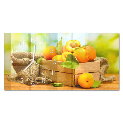 Horloge murale horizontale Abricots