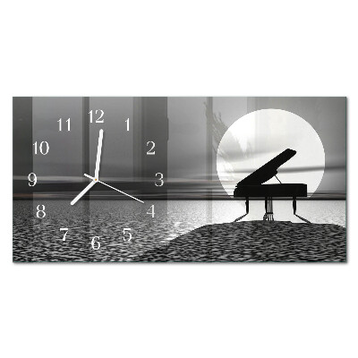 Horloge murale horizontale Piano d'appoint