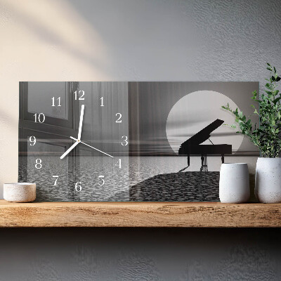 Horloge murale horizontale Piano d'appoint