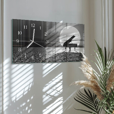 Horloge murale horizontale Piano d'appoint