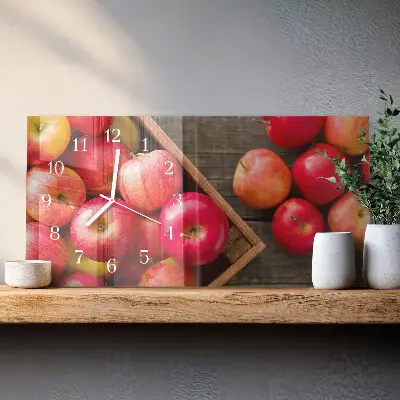 Horloge murale horizontale Pommes de dessert