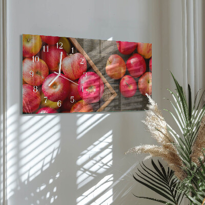 Horloge murale horizontale Pommes de dessert
