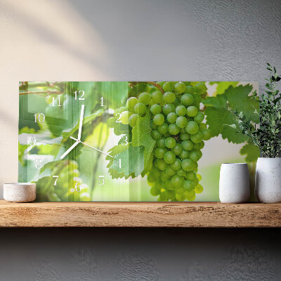 Horloge murale horizontale Grappes de raisins