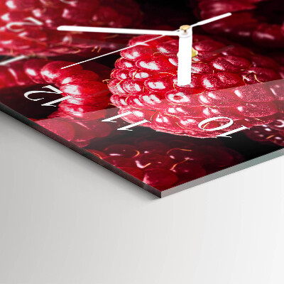Horloge murale horizontale Framboise