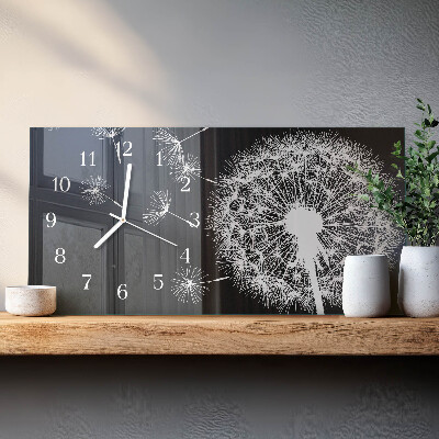 Horloge murale horizontale Cerf-volant pissenlit