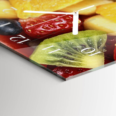 Horloge murale horizontale Salade de fruits