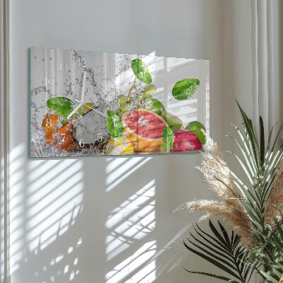 Horloge murale horizontale Fruits engloutis