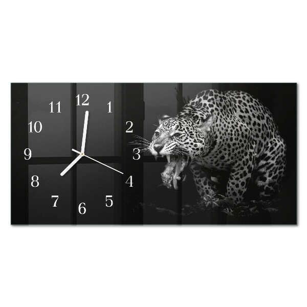 Horloge murale horizontale Jaguar américain