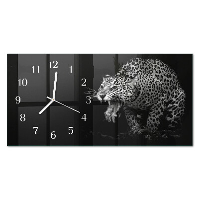 Horloge murale horizontale Jaguar américain