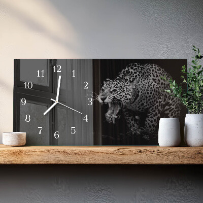 Horloge murale horizontale Jaguar américain