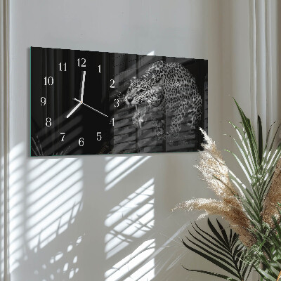 Horloge murale horizontale Jaguar américain