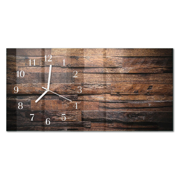 Horloge murale horizontale Bois naturel