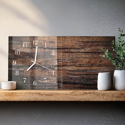 Horloge murale horizontale Bois naturel