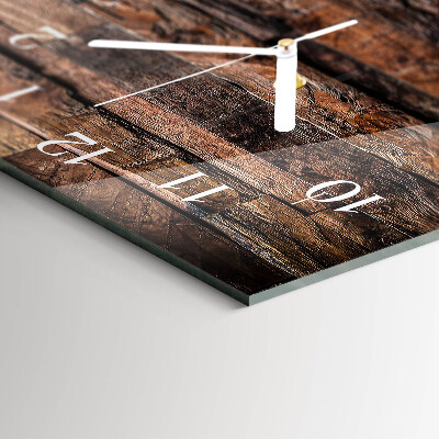 Horloge murale horizontale Bois naturel