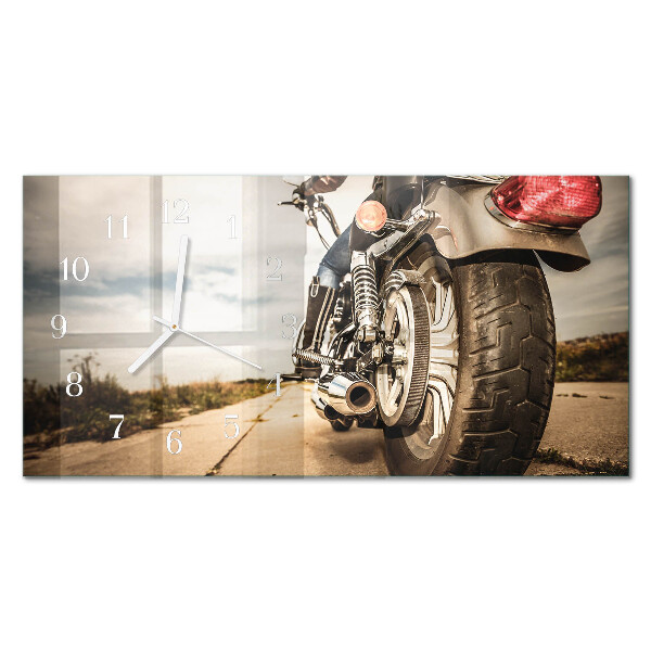 Horloge murale horizontale Deux-roues