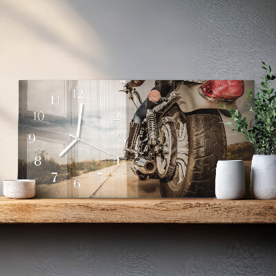 Horloge murale horizontale Deux-roues