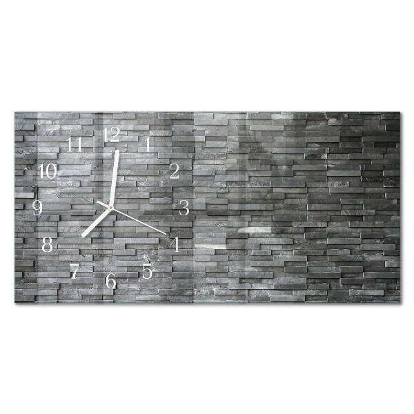 Horloge murale horizontale Structure en pierre