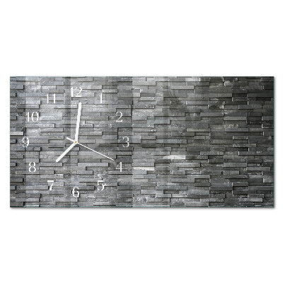 Horloge murale horizontale Structure en pierre