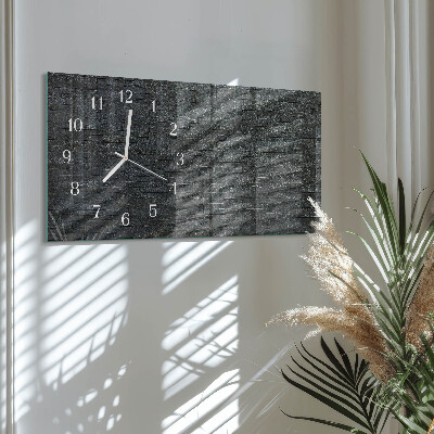 Horloge murale horizontale Pierre d'ardoise