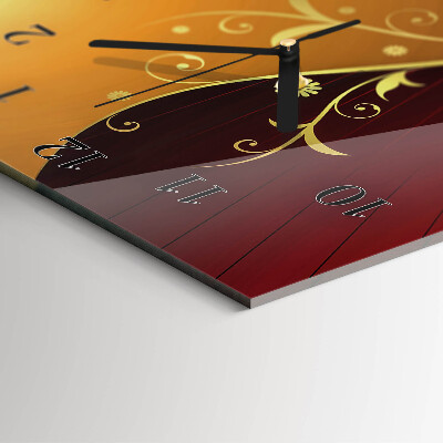 Horloge verticale en verre Abstraction