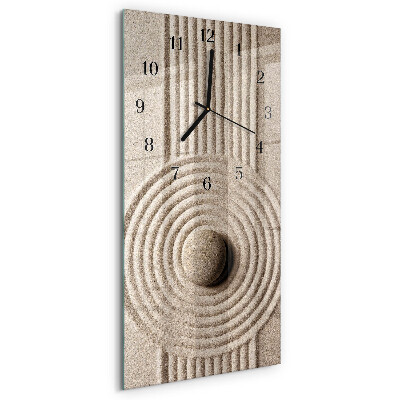 Horloge verticale en verre Pierre