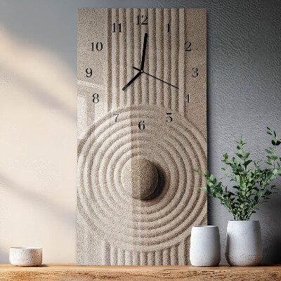 Horloge verticale en verre Pierre