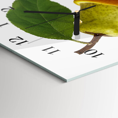Horloge verticale en verre Fruit