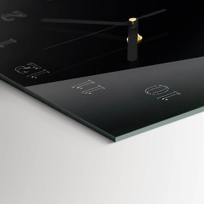 Horloge verticale en verre Abstraction