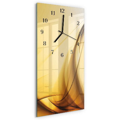 Horloge verticale en verre Abstraction