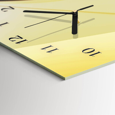 Horloge verticale en verre Abstraction