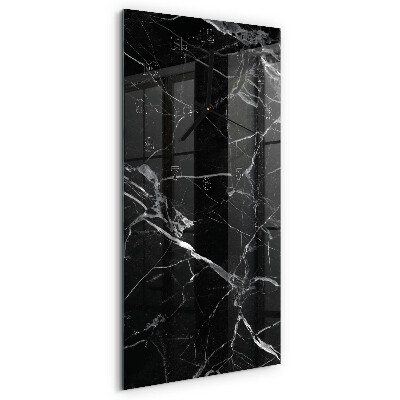 Horloge verticale en verre Graphite