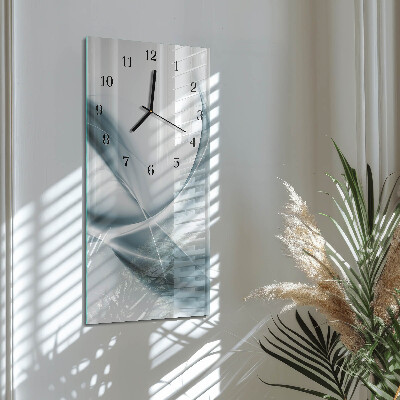 Horloge verticale en verre Abstraction