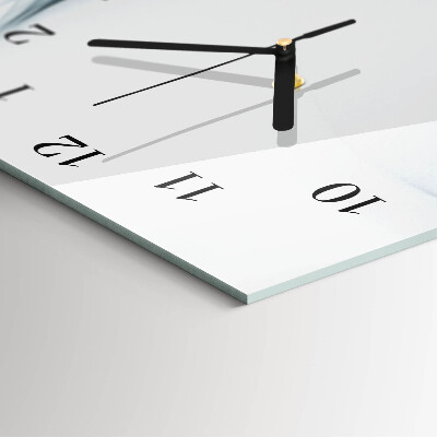 Horloge verticale en verre Abstraction