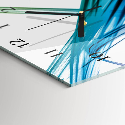 Horloge verticale en verre Abstraction