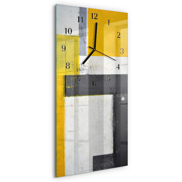 Horloge verticale en verre Morceau