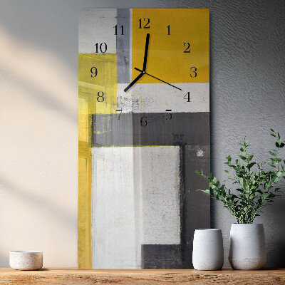 Horloge verticale en verre Morceau