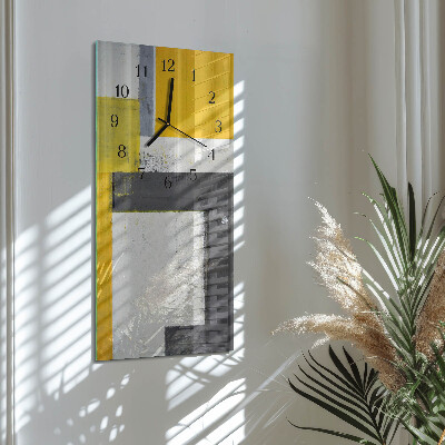 Horloge verticale en verre Morceau