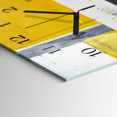 Horloge verticale en verre Morceau