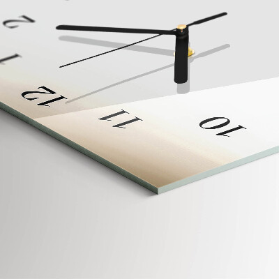 Horloge verticale en verre Lignes abstraites