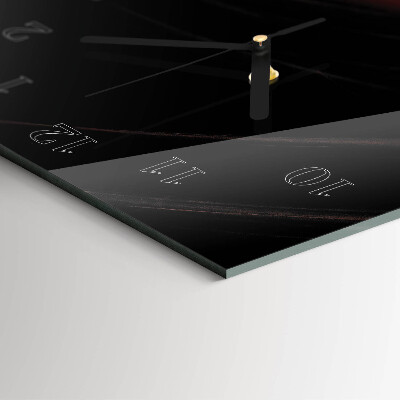 Horloge verticale en verre Abstraction