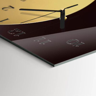 Horloge verticale en verre Art abstrait