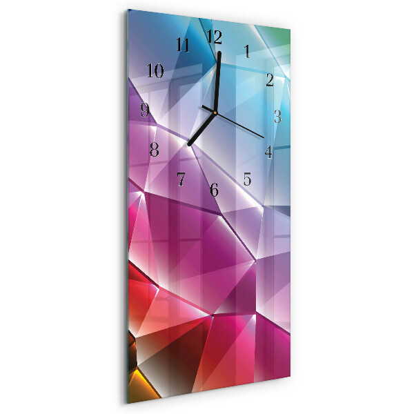 Horloge verticale en verre Motif 3d
