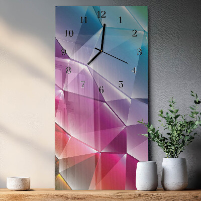 Horloge verticale en verre Motif 3d