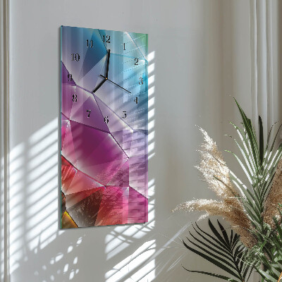 Horloge verticale en verre Motif 3d