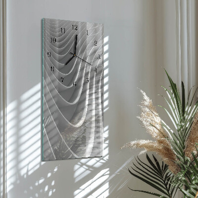 Horloge verticale en verre Abstraction